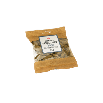 Dadlar Lakrits Kärnfria 150g ICA.