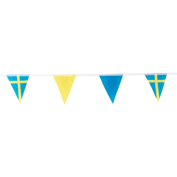 Flaggspel Sverige Tyg 9m.