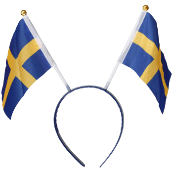 Diadem med Svenska flaggan Festive.