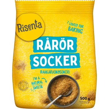 Rårörsocker 500g Risenta.
