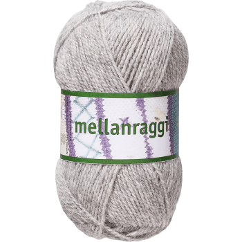 Garn Mellanraggi Ljusgrå 100g Järbo.