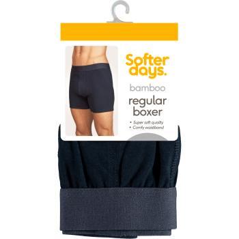 Boxer bambu S 1p marinblå Softer Days.