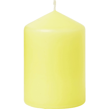 Blockljus Gul 10cm ICA.