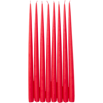 Antikljus Röd H38cm 8p.