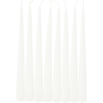 Antikljus vita H38cm 8p.