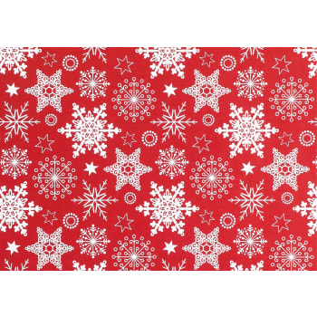Julpapper Snöflinga 0,7x3m ICA.