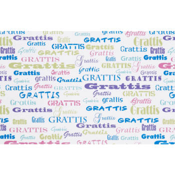 Presentpapper Grattis.