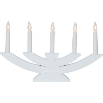 Ljusstake Navida Vit Star Trading.