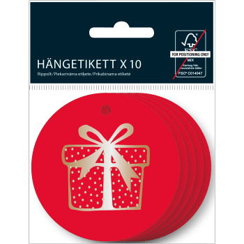 Hängetiketter Jolly 6 st.