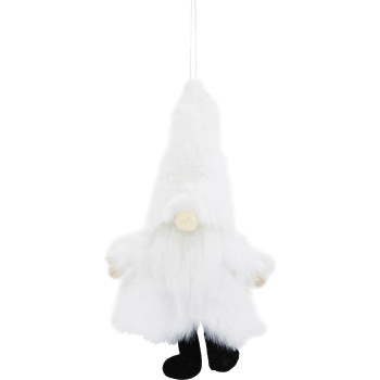 Hänge Tomte 15 cm Vit Festive.