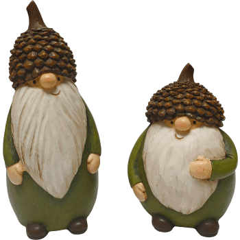 Tomte med ekollonmössa 2 olika Festive.