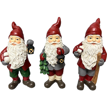 Tomte Klassisk 14 cm 1-p (3 olika) Festive.