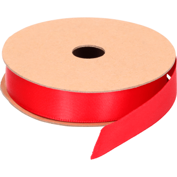 Satinband röd 16mmx5m.
