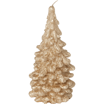 Figurljus gran guld.