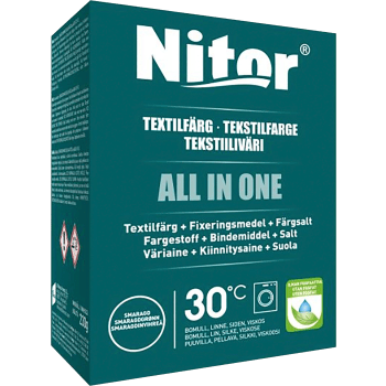 Textilfärg All in one Smaragd Nitor.