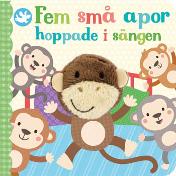 Fem små apor hoppade i sängen.