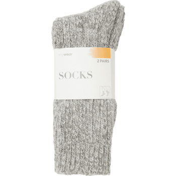 Raggsocka 2p gråmel 39/41 mywear.
