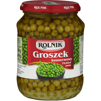 Gröna ärtor 690g Rolnik.