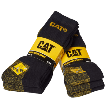 Work socks 3p svart 41-45 CAT.