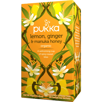 Te Lemon ginger & manuka honey Ekologisk 20-p Pukka.