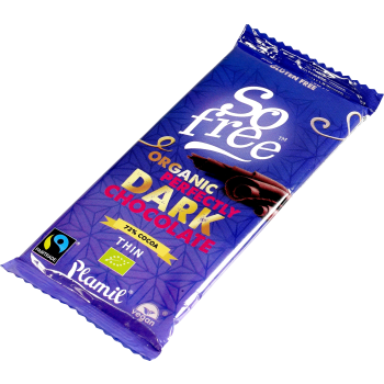 Mörk Choklad 72% Vegansk Ekologisk 80g Plamil.