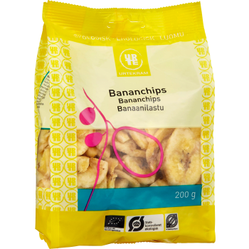 Bananchips Ekologisk 200g Urtekram.