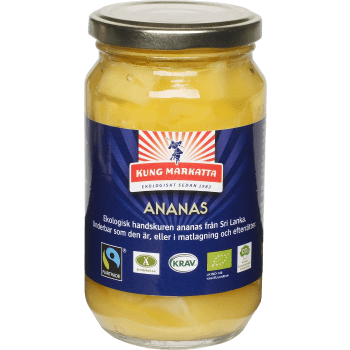 Ananasbitar 200g KRAV Kung Markatta.