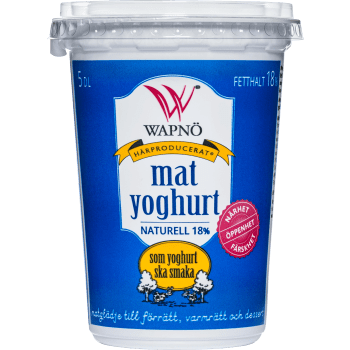 Matyoghurt 18% 5 dl Wapnö.