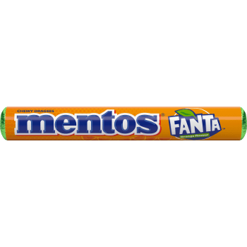 Godistabletter Fanta Orange 37,5g Mentos.