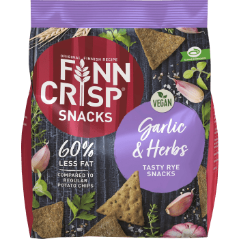Snacks Garlic & Herbs 150 g Finn Crisp.