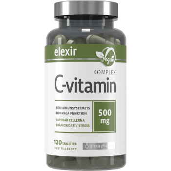 Kosttillskott C-Vitamin 500mg 120-p Elexir Pharma.