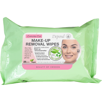 Make-up Removal Wipes 1-p Depend.