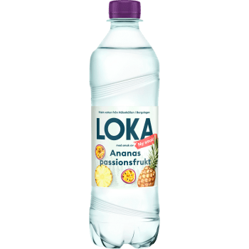 Kolsyrat Vatten Ananas Passionsfrukt 50cl Loka.