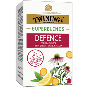 Te Superblends Defence 18p Twinings.