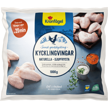 Kycklingvingar Fryst 1kg Kronfågel.