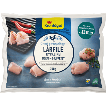 Kycklinglårfilé Fryst 700g Kronfågel.
