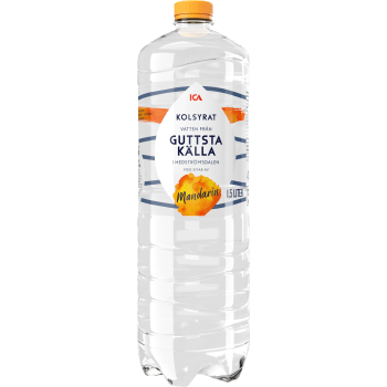 Kolsyrat vatten Mandarin 150cl ICA.