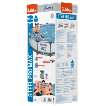 Rampool 366x76cm Steel Pro Max Bestway.