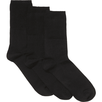 Socka ribb 3p svart 36/38 mywear.