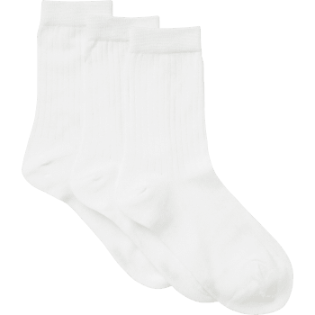 Socka ribb 3p vit 36/38 mywear.