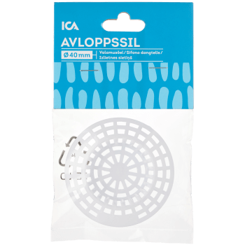 Avloppssil Vit 40mm ICA.