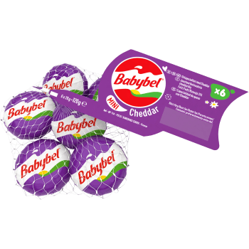 Cheddar i nät 120g Mini Babybel.