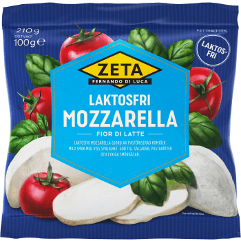 Laktosfri Mozzarella 100g Zeta.