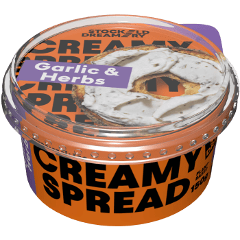 Creamy spread vitlök örter 150g Stockeld Dreamery.