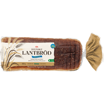 Svenskt Lantbröd 800g ICA.