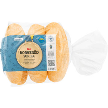 Korvbröd bakat med surdeg 6-p 225g ICA.