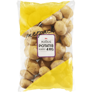 Potatis Mjölig 4kg Klass 2 ICA.