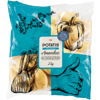 Delikatesspotatis Amandine 2kg Klass 1 ICA.
