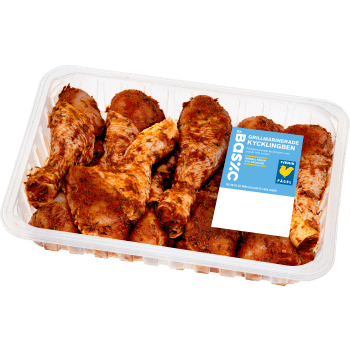 Kycklingben mörade grillkryddade 900g ICA Basic.