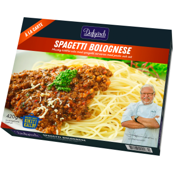 Spagetti bolognese 420g Dafgårds.